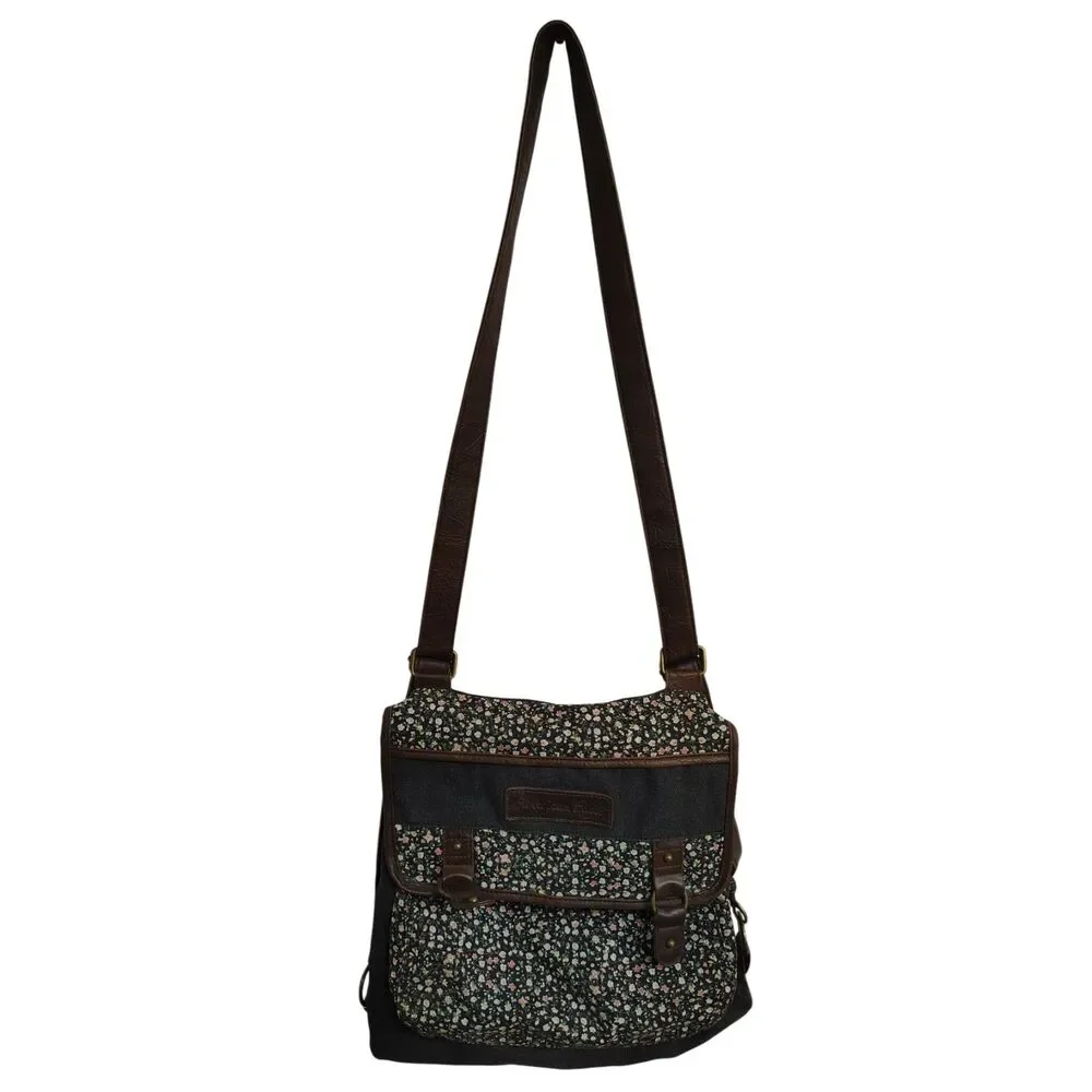 American Eagle Floral Print Satchel Purse‎